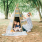 Plum Small wooden Tee pee Hideaway