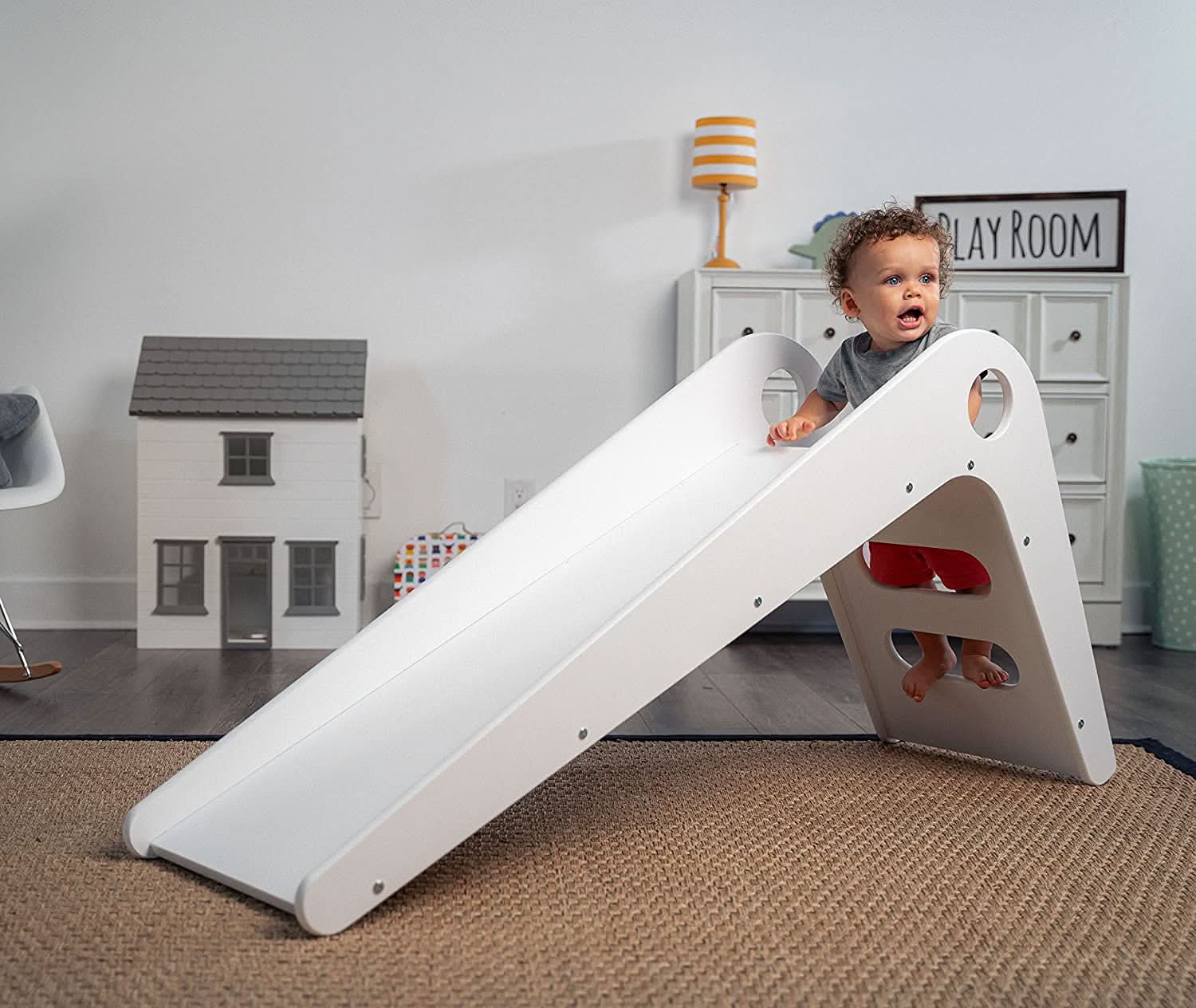 Wooden Kids Play Room Slide