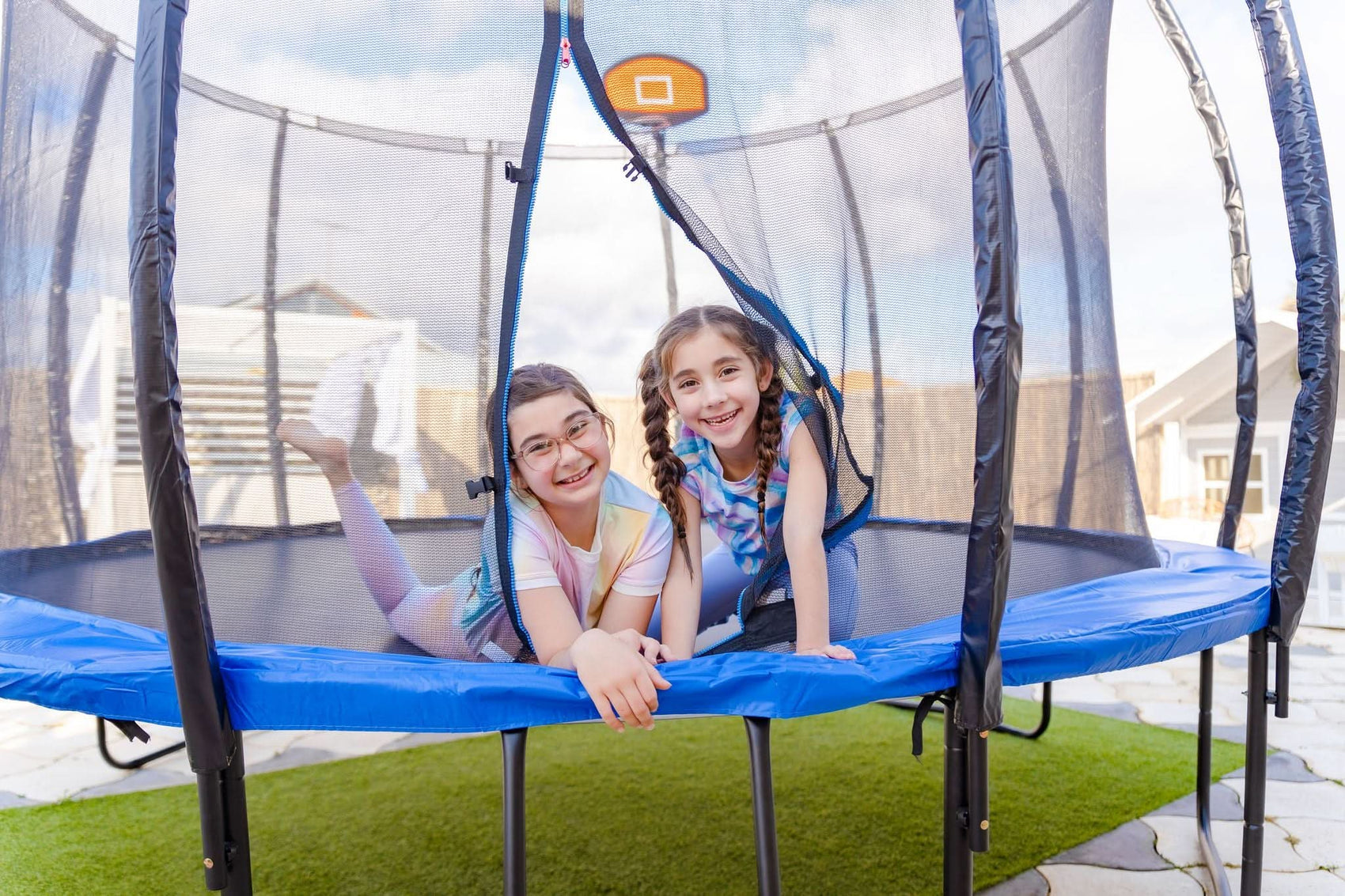 Kidzshack 12Ft Round Enclosed Trampoline