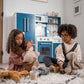 Bakehouse Traditional Wooden Kitchen with Fridge – Oxford Blue