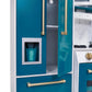 Bakehouse Traditional Wooden Kitchen with Fridge – Oxford Blue