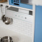 Penne Pantry Wooden Corner Kitchen with Fridge – Berry Blue