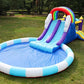 Rainbow Pool and Bounce Castle with Dual Slides / Ball Pit (63102)