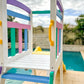 Pool Slide 2.2m with Wooden Frame - Choose your colour slide