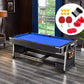 ActiveGo AirShot 4-IN-1 Velvet Cloth Pool Table and Air Hockey Table with Table Tennis and Desktop, Ball and Air Puck Return System and Easy-Flip Design, Full Air Hockey, Billiards Balls and Cues and Table Tennis Bats and Balls Included