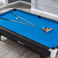 ActiveGo BreakShot 7ft High Speed Velvet Cloth Pool and Billiards Table with Ball Return, Solid Legs, and Pool Cues, Balls and Accessories Included