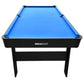 ActiveGo BreakShot Fold Up High-speed blue velvet cloth Pool and Billiards Table, Comes with 8/9 Ball Set, Triangle, 2 Wooden Pool Cues, Surface Brush and 2 Tip Chalks