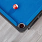ActiveGo BreakShot Fold Up High-speed blue velvet cloth Pool and Billiards Table, Comes with 8/9 Ball Set, Triangle, 2 Wooden Pool Cues, Surface Brush and 2 Tip Chalks