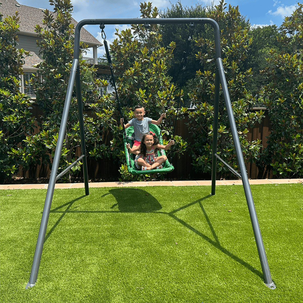 Gobaplay Single Swing Set With Boat Wing