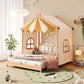 SLEEPY TIME KIDS Wooden Floor Bed Double Size
