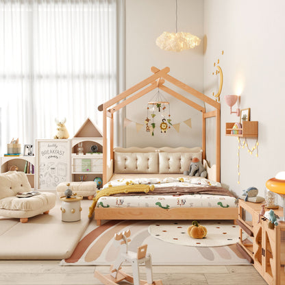 SLEEPY TIME KIDS Wooden Floor Bed Double Size