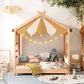 SLEEPY TIME KIDS Wooden Floor Bed Double Size