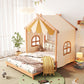 SLEEPY TIME KIDS Wooden Floor Bed Double Size