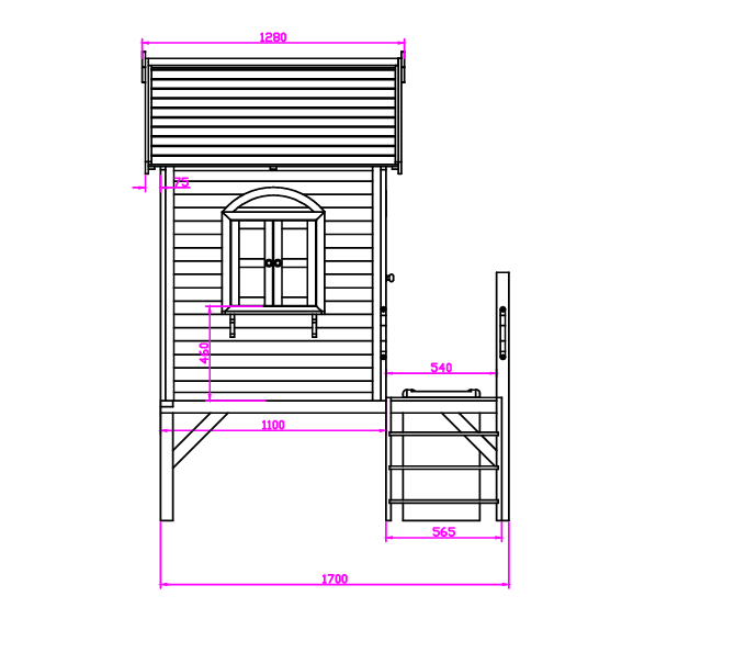 Deposit - Happy Shack *GROUND LEVEL NO FLOOR* ($799)