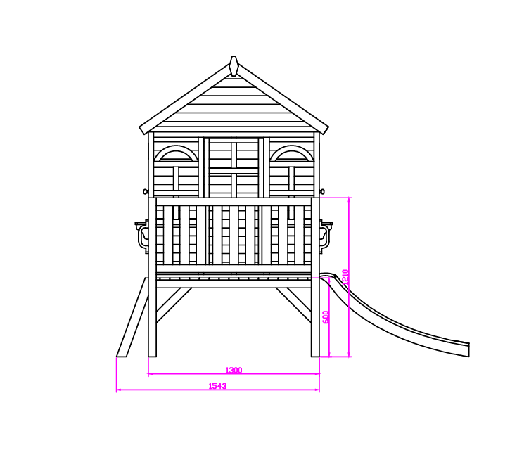 Deposit - Happy Shack Elevated NO SLIDE ($1199)