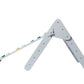 Foldable Pikler Triangle with Climbing Ramp - Grey or Pastel