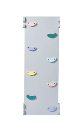 Foldable Pikler Triangle with Climbing Ramp - Grey or Pastel