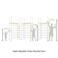 Swedish Home Play Gym Set NO DRILL - Tinnitots