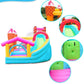 Candy Inflatable Bouncy Castle with Slide and Ball Pit (72043)