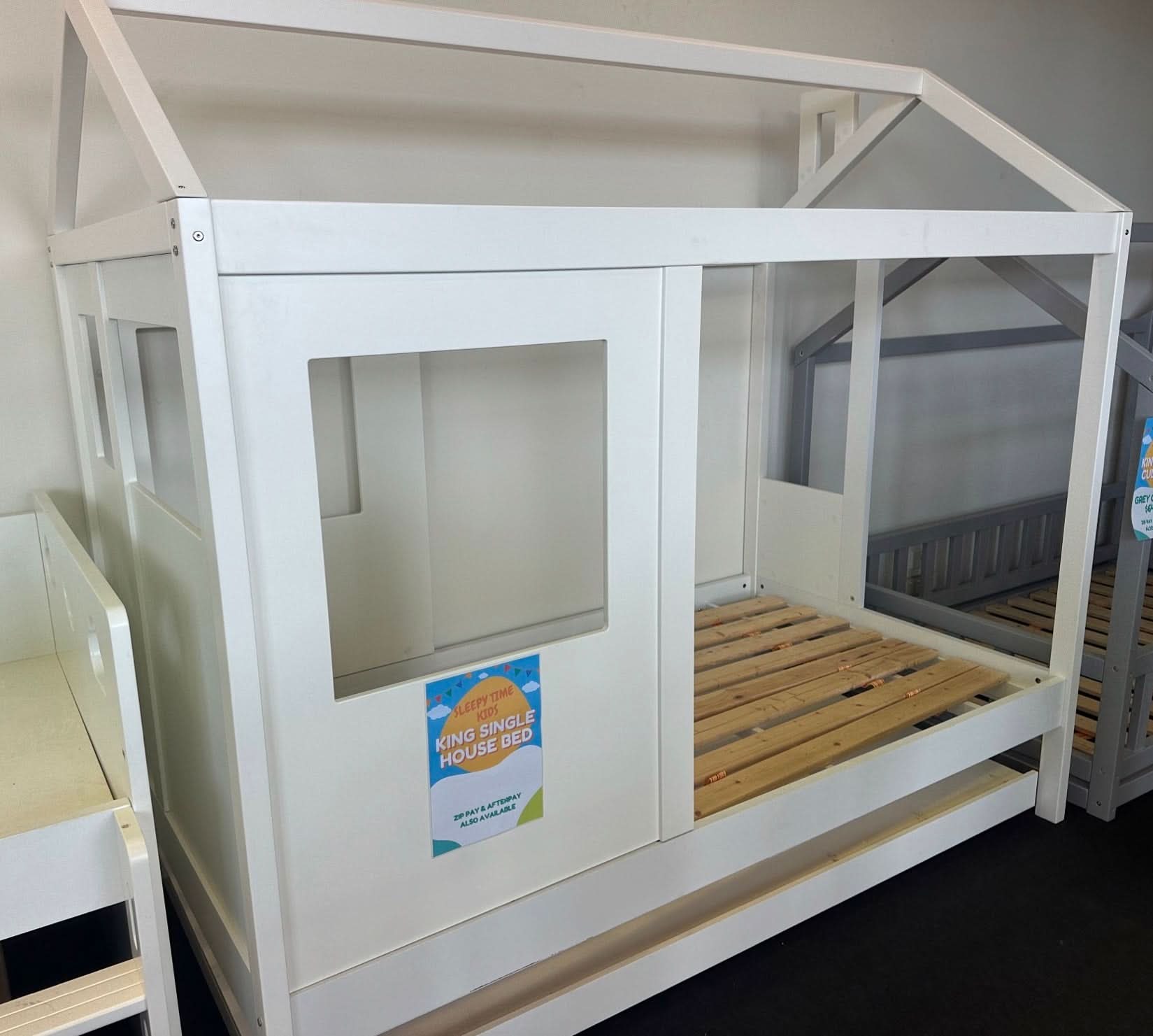 SLEEPY TIME KIDS House Bed with Trundle -  King Single