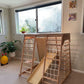 Indoor Climbing Play Gym with Slide & Swing Frame