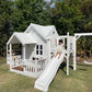 Jolly Shack Cubby House with Mud Kitchen & Swing Set