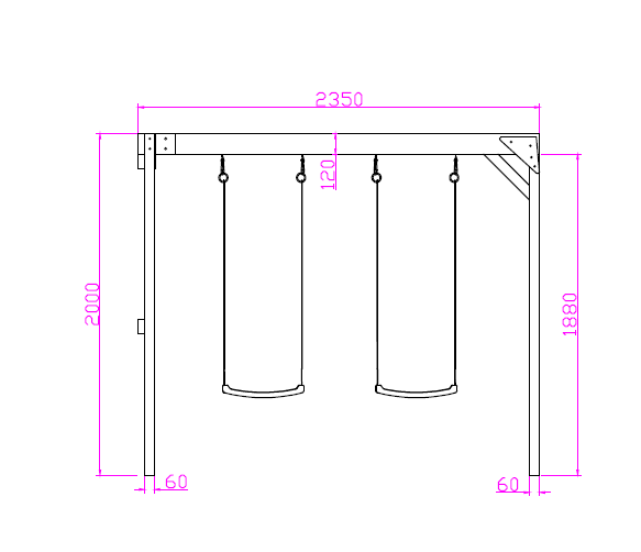 Jolly Shack Cubby House with Swing Set