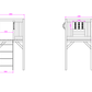 Jolly Shack Cubby House with Mud Kitchen & Swing Set