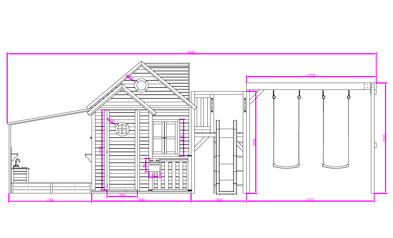 Deposit - Jolly Shack with Swing Set ($2758)