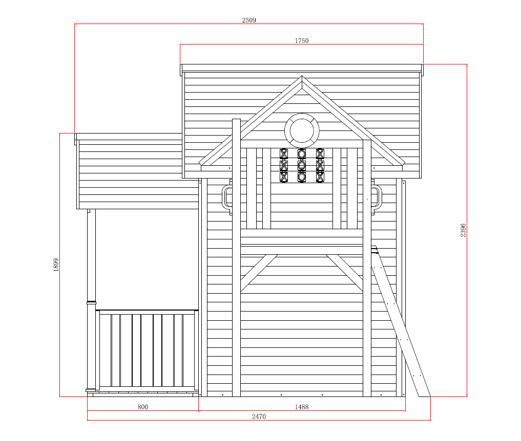 Deposit - Jolly Shack with Swing Set ($2758)