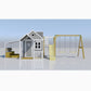 Jolly Shack Cubby House with Mud Kitchen & Swing Set