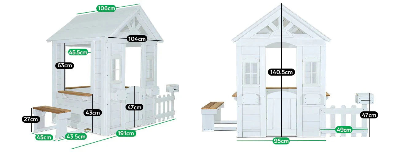 Lifespan Kids Teddy V2 Cubby House White