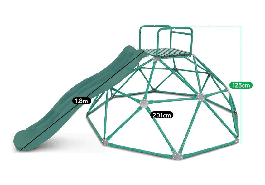 Lifespan Kids Summit 2.0m Dome Climber + 1.8m Slide