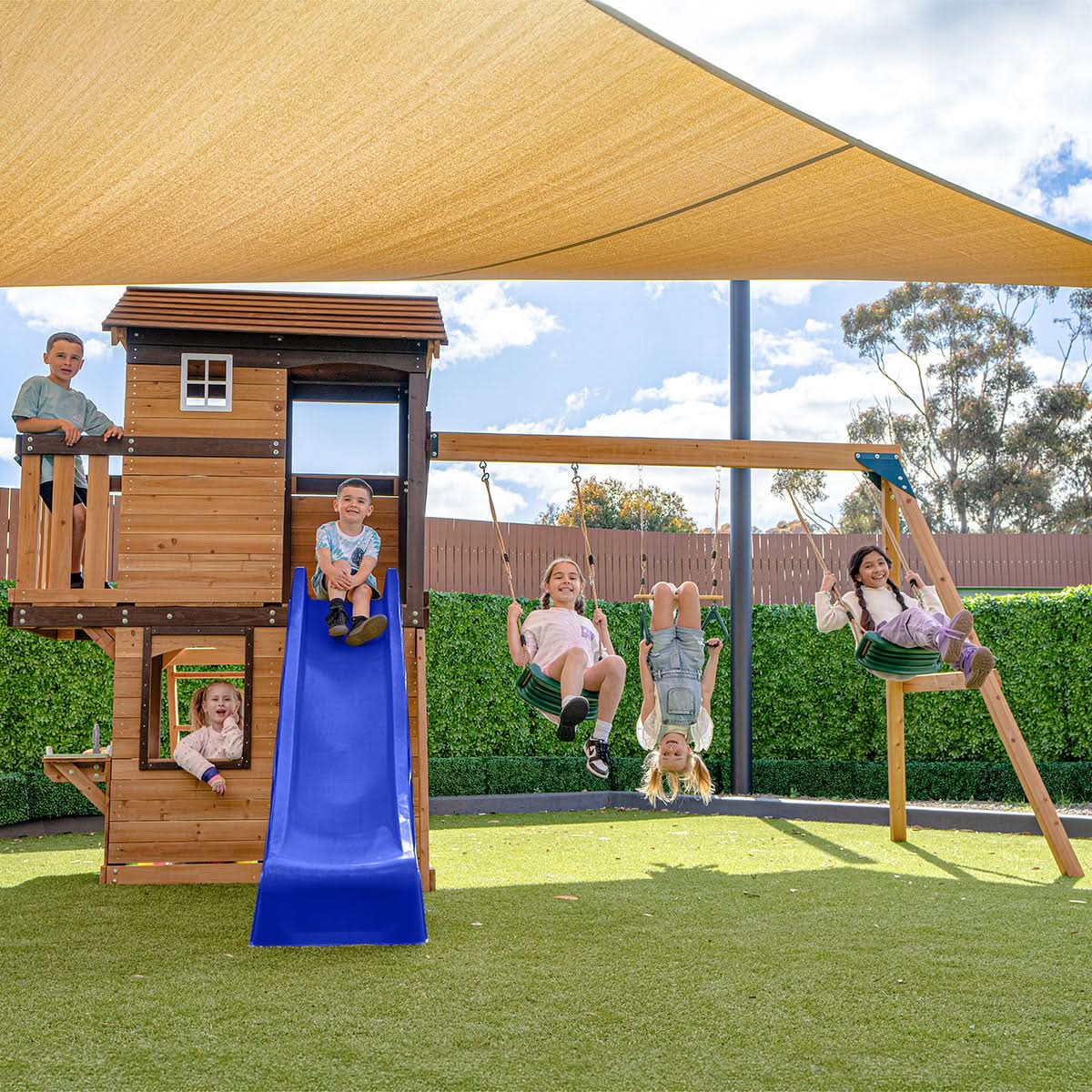 Lifespan Kids Darlington Play Centre Set with 2.2m Blue Slide
