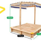 Lifespan Kids Joey Sandpit with Canopy
