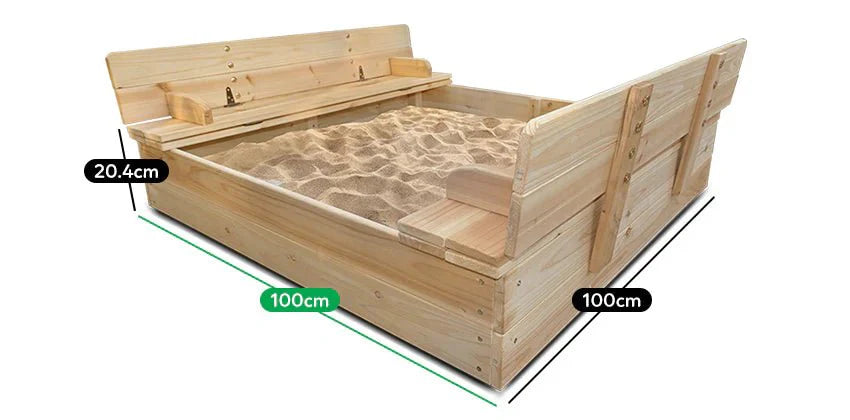 Lifespan Kids Strongbox 2 Square Sandpit