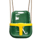 Lifespan Kids Bloom Growable Swing Set with Baby Seat (Green), Belt Swing & Trapeze