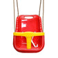 Lifespan Kids Bloom Growable Swing Set with Baby Seat (Red), Belt Swing & Trapeze