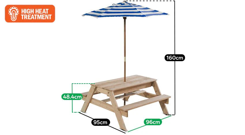 Lifespan Kids Sunrise Sand & Water Table with Umbrella