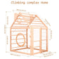 Scandinavian Wooden Climbing Playhouse
