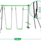 Lifespan Kids Hurley 2 Metal Swing Set with Slide
