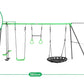 Lifespan Kids Lynx 4 Station Swing Set with Slippery Slide
