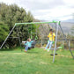 Lifespan Kids Lynx 4 Station Swing Set with Slippery Slide