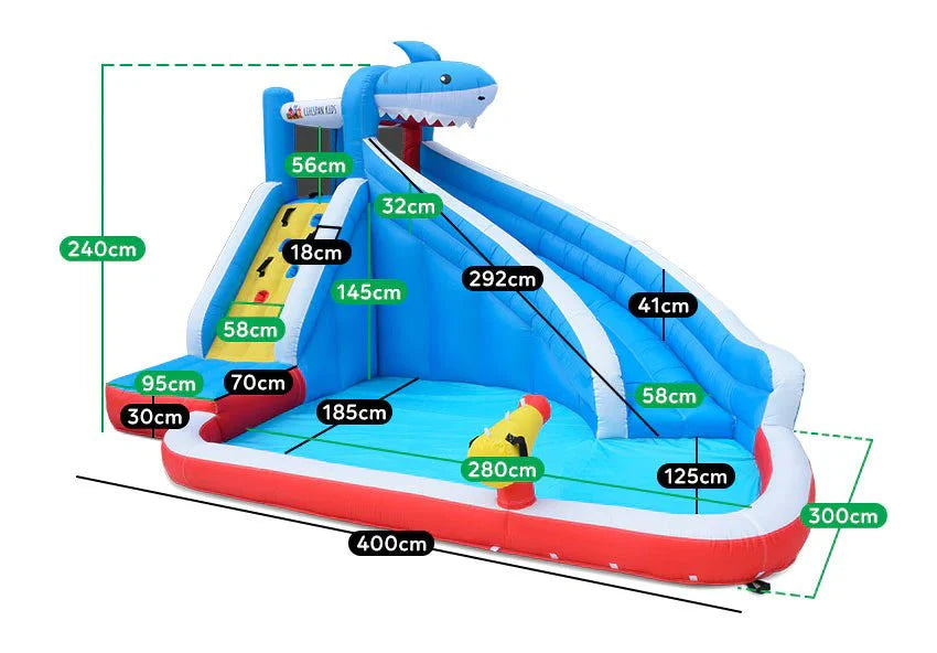 Lifespan Kids Sharky Slide & Splash Inflatable