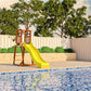Pool Slide 2.2m with Wooden Frame - Choose your colour slide