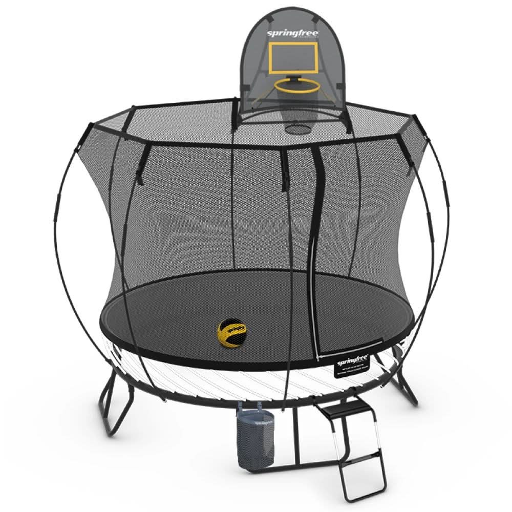 Springfree Compact Round Trampoline - Sports Bundle