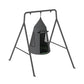 Gobaplay Single Swing Set with Tent Swing