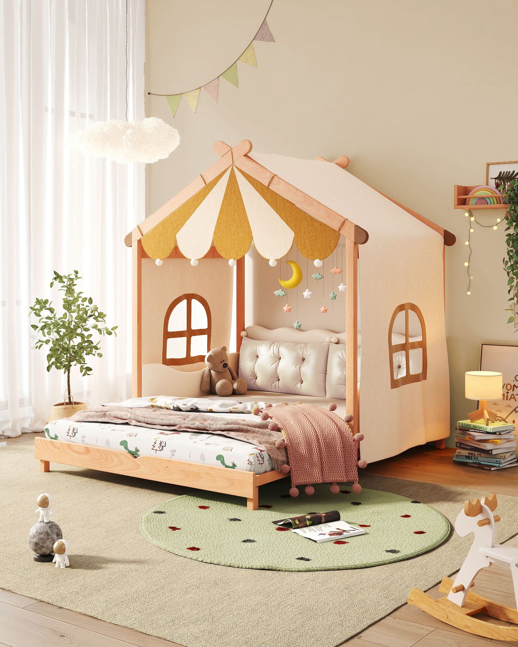 LAYBY - SLEEPY TIME KIDS Wooden Floor Bed Double Size ($1599)
