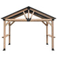 Yardtopia Oslo XL 3.6m x 2.4m BBQ/Grill Timber & Steel Gable Roof Gazebo