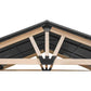 Yardtopia Oslo XL 3.6m x 2.4m BBQ/Grill Timber & Steel Gable Roof Gazebo